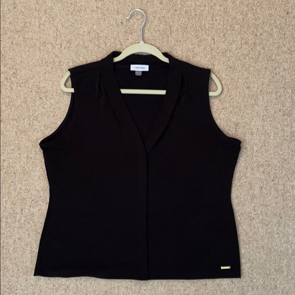 Calvin Klein XL Black Blouse